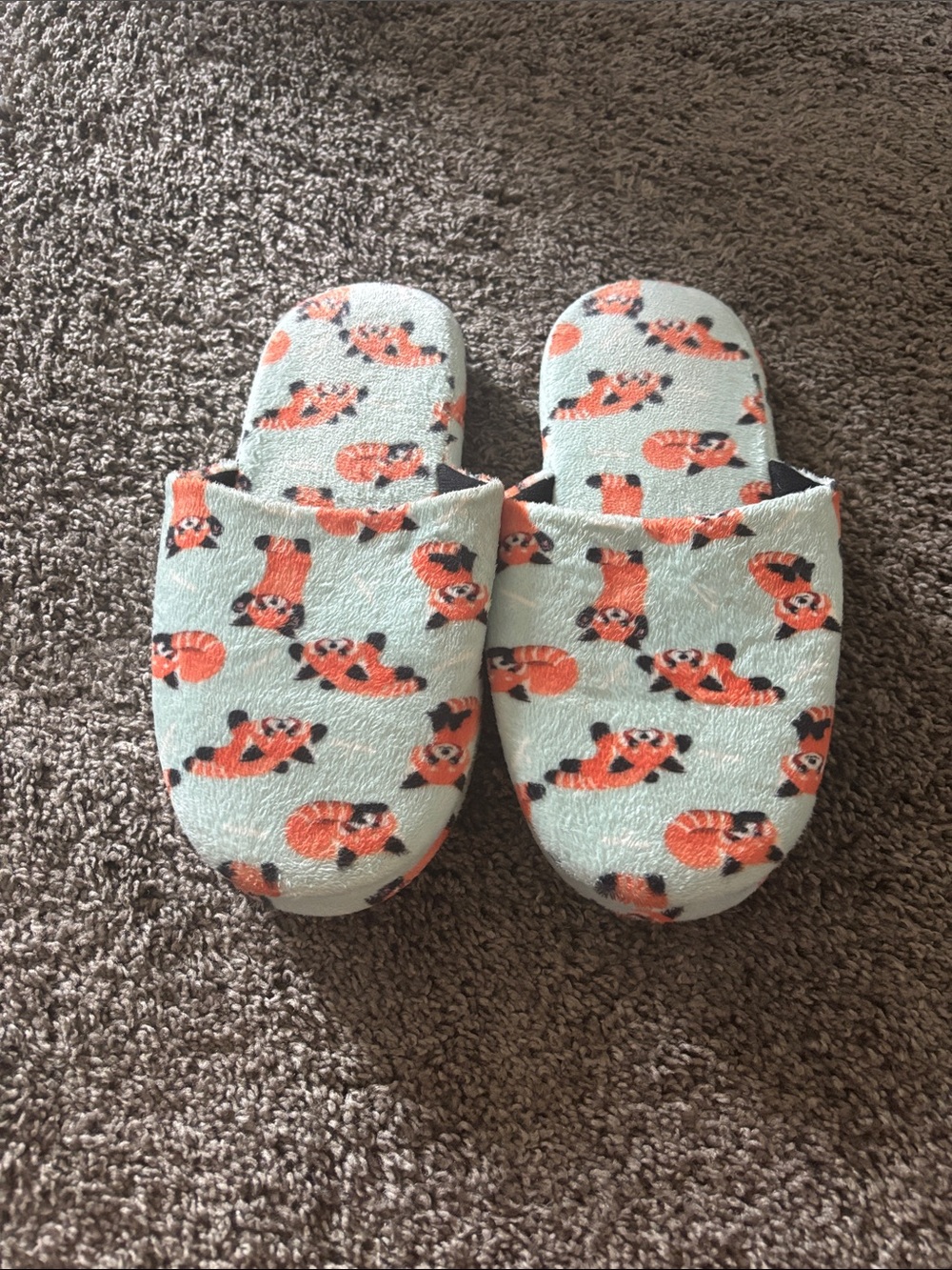 Women’s red panda M slipper